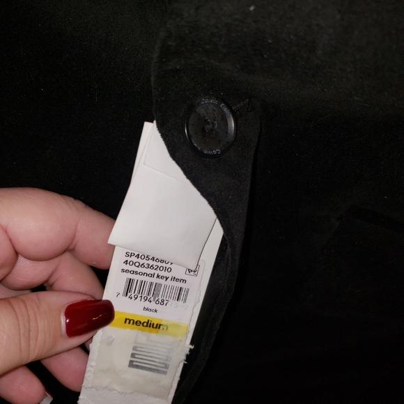 NWT Calvin Klein Black mens sz M velvet Satin Suit Blazer Jacket - Picture 2 of 8